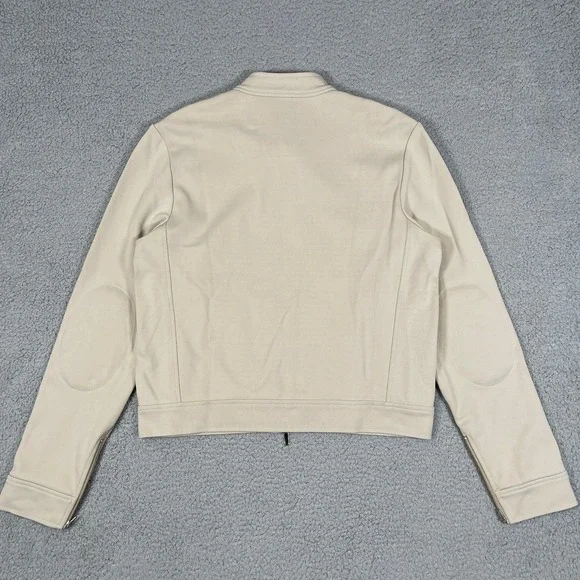 Vintage Polo Ralph Lauren Sport Jacket Womens L Beige Cropped Fit USA Made 90s - Picture 6 of 14